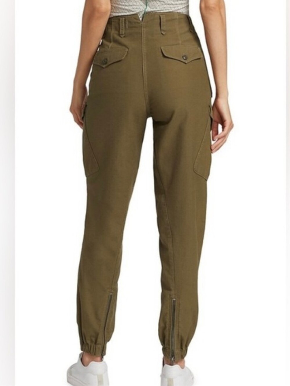 Rag & Bone - Field Cargo Jogger - Olive Green Utility Zip Cuff - SZ 30 - Picture 14 of 16
